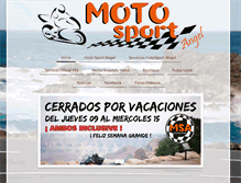 Tablet Screenshot of motosportangel.com